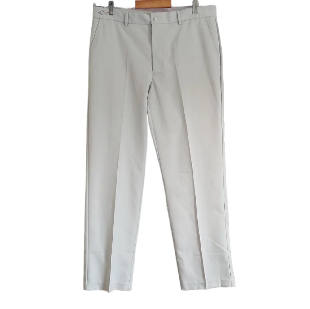 Greg Norman Cream Golf Trousers Size W34 L32 Chino Style Lightweight Pants - Picture 1 of 8